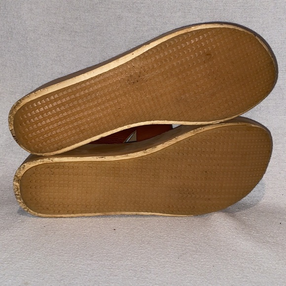 KOOLABURRA Women's Margaux brown leather wooden platform sandals size 9 - Picture 6 of 8